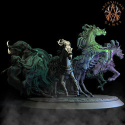 3D Printed Archvillain Games Baron's Horses The Sorrowsown 28 32mm D&D (Online Only)