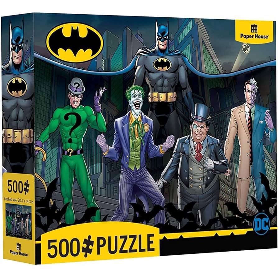 Batman & Villains 500 Piece Jigsaw Puzzle Paper House