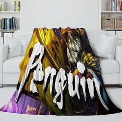 Batman Ninja Pattern Blanket Flannel Throw Room Decoration (Online Order Only)