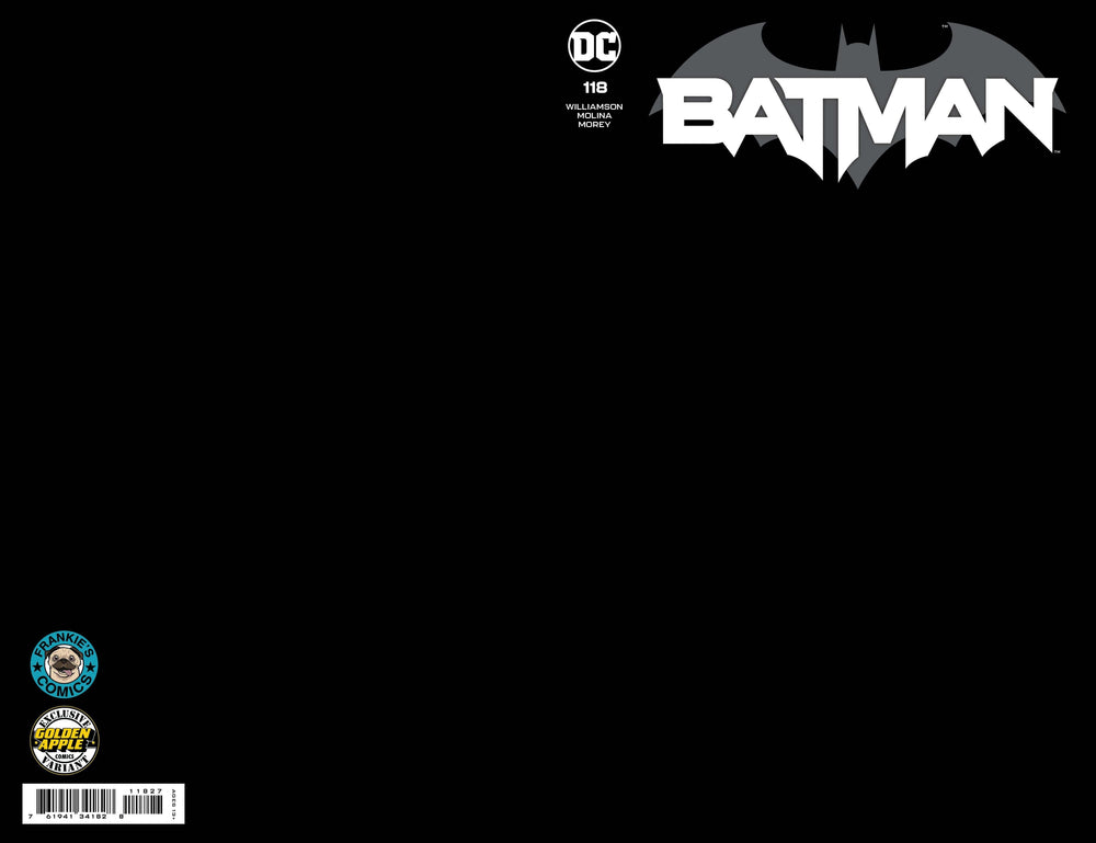 Batman #118 Black Blank Variant (12/07/2021) Dc (ONLINE ORDER ONLY)
