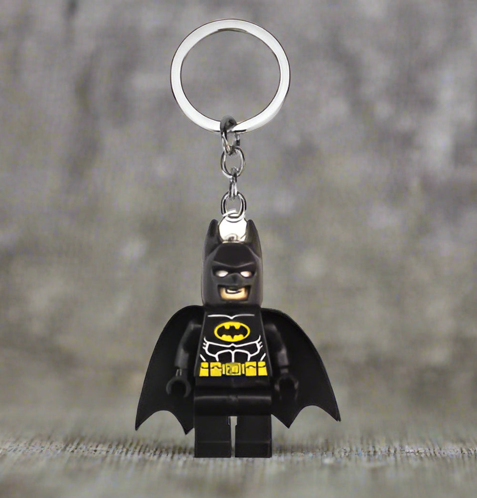 Batman Minifigure Custom Keychain - LEGO® Compatible – New (ONLINE ORDER ONLY)