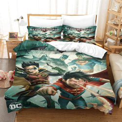 Batman and Superman Battle of the Super Sons Bedding Set Quilt Duvet (Online Order Only)