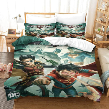 Batman and Superman Battle of the Super Sons Bedding Set Quilt Duvet (Online Order Only)
