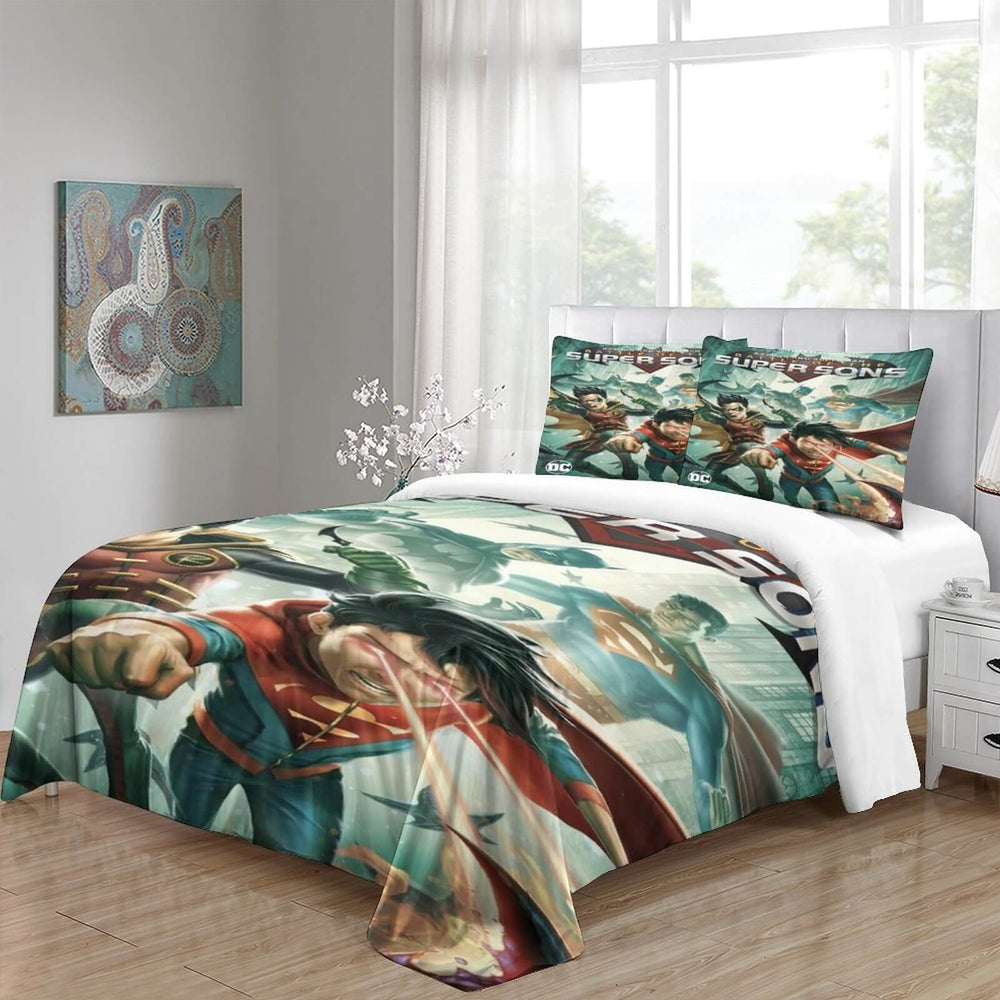 Batman and Superman Battle of the Super Sons Bedding Set Quilt Duvet (Online Order Only)