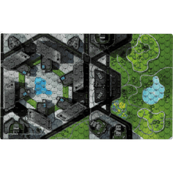 BattleTech: Battle Mat - Cities Central Park/Shopping District