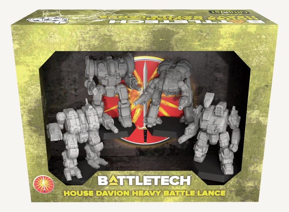 BattleTech: House Davion Heavy Battle Lance Force Pack (ONLINE ORDER ONLY)