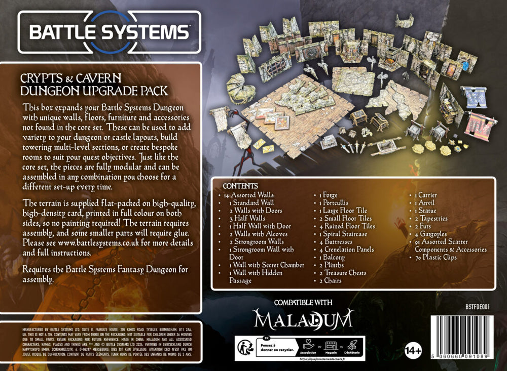 Battle Systems: Crypts and Caverns Dungeon Upgrade Pack (ONLINE ORDER ONLY)