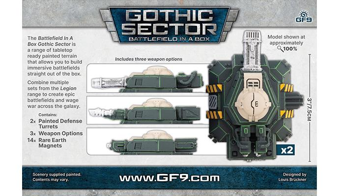 Battlefield in a Box: Gothic Sector - Legion Defense Turrets (ONLINE ORDER ONLY)
