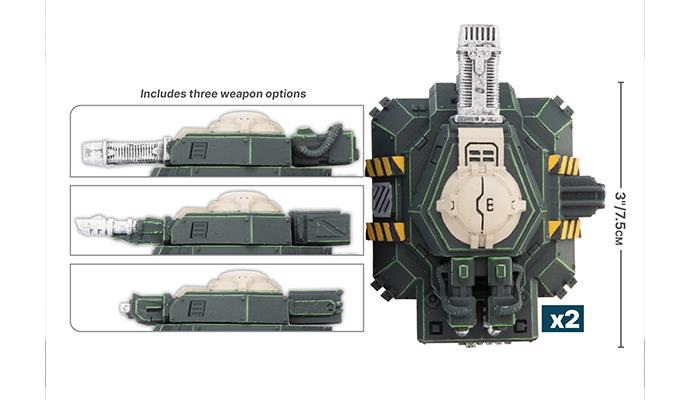 Battlefield in a Box: Gothic Sector - Legion Defense Turrets (ONLINE ORDER ONLY)