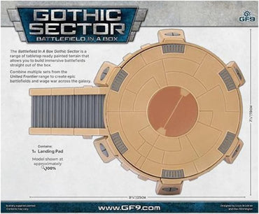 Battlefield in a Box: Gothic Sector - United Frontier Landing Pad (ONLINE ORDER ONLY)