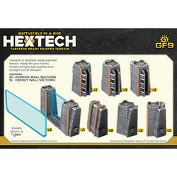 Battlefield in a Box: HexTech - Trinity City - Energy Walls (Grey/Blue) (ONLINE ORDER ONLY)