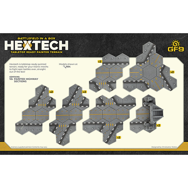 Battlefield in a Box: HexTech - Trinity City - Highway Exits and Tunnels (ONLINE ORDER ONLY)