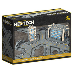 Battlefield in a Box: HexTech - Trinity City - Highway Exits and Tunnels (ONLINE ORDER ONLY)