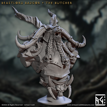 3D Printed Artisan Guild Rise of the Beastmen Bust Set 28mm 32mm (Online Only)