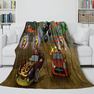 Beach Buggy Racing Blanket Flannel Fleece Throw (Online Order Only)