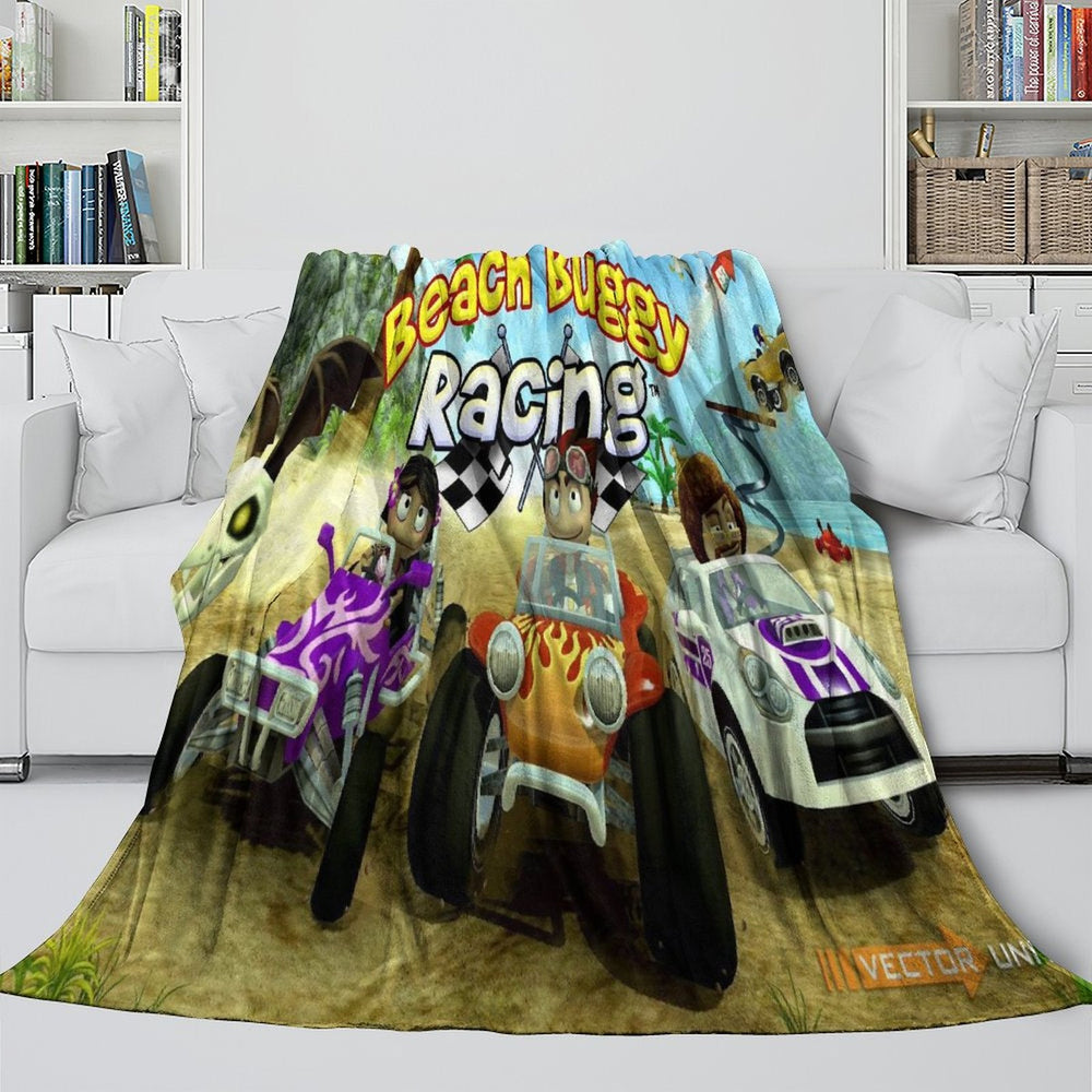 Beach Buggy Racing Blanket Flannel Fleece Throw (Online Order Only)