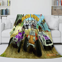 Beach Buggy Racing Blanket Flannel Fleece Throw (Online Order Only)