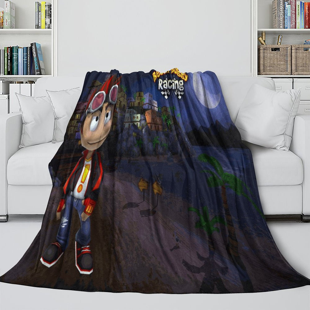Beach Buggy Racing Blanket Flannel Fleece Throw (Online Order Only)