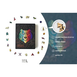 Bear 250 Piece Wooden Jigsaw Puzzle Geek Toys (ONLINE ORDER ONLY)