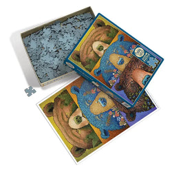 Bear Eyes Harvest 500 Piece Jigsaw Puzzle Cobble Hill