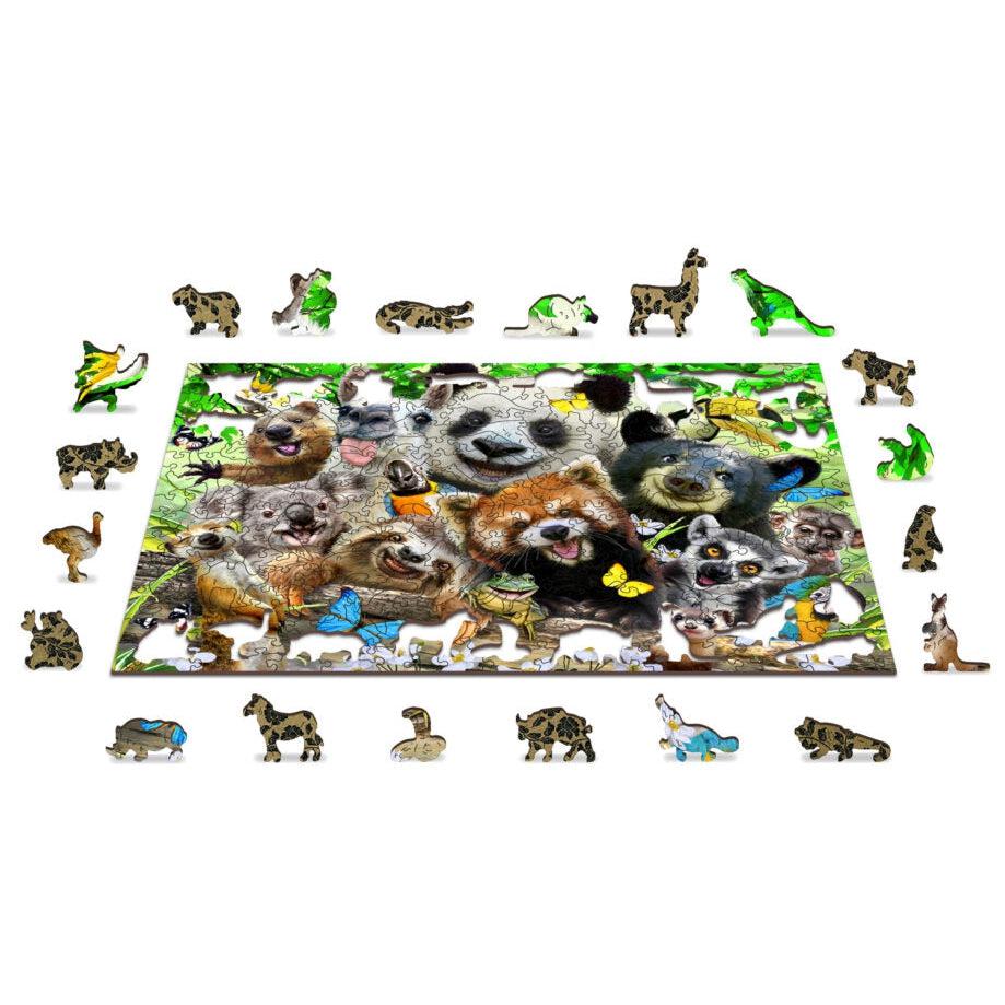 Bear Paradise 300 Piece Wood Jigsaw Puzzle Wooden City (ONLINE ORDER ONLY)