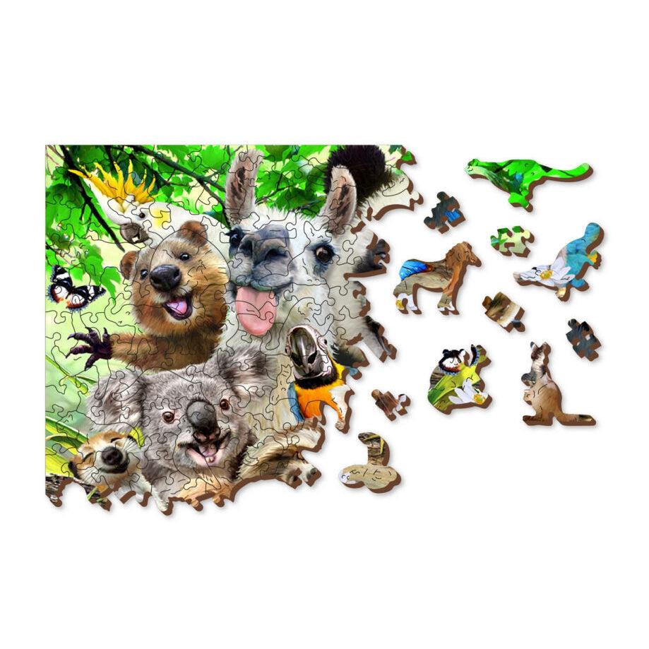 Bear Paradise 300 Piece Wood Jigsaw Puzzle Wooden City (ONLINE ORDER ONLY)