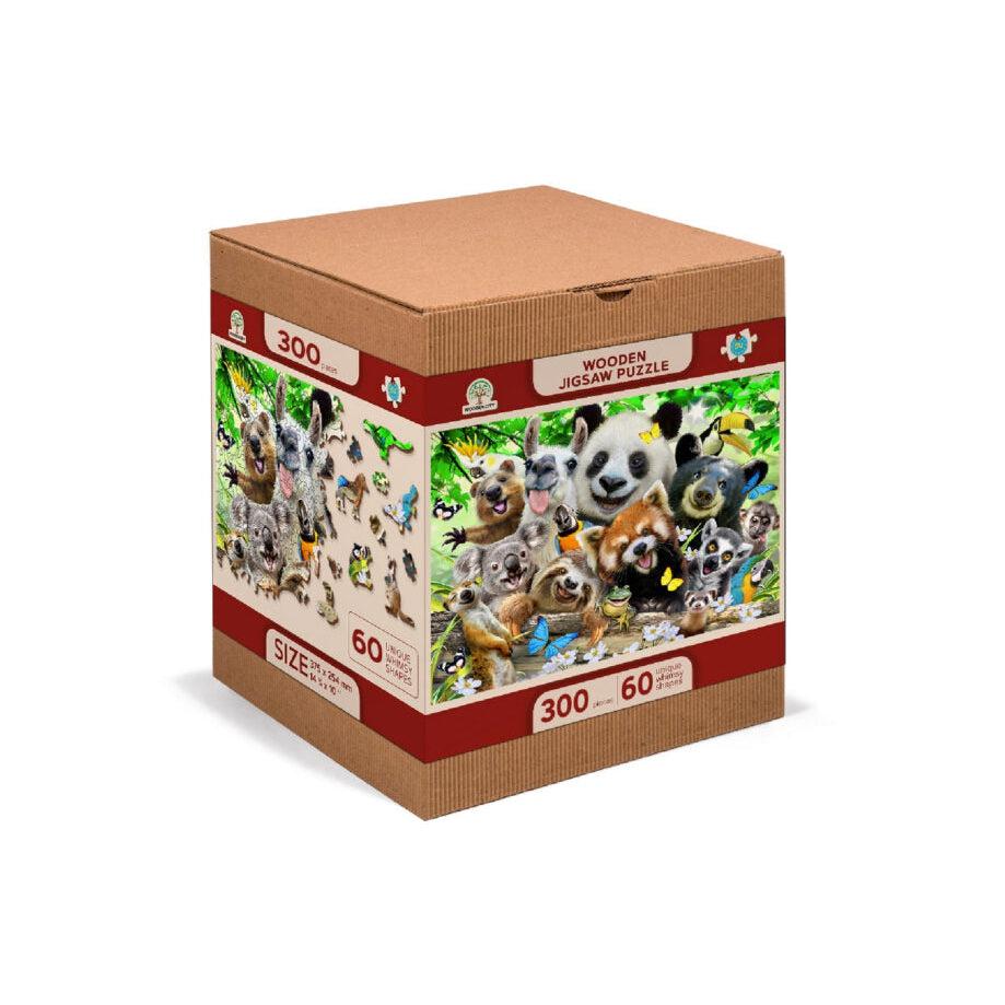 Bear Paradise 300 Piece Wood Jigsaw Puzzle Wooden City (ONLINE ORDER ONLY)
