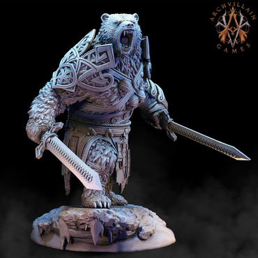 3D Printed Archvillain Games Frostburn Horrors - Bear Vanguard 28mm 32mm D&D (Online Only)