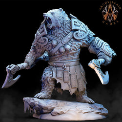 3D Printed Archvillain Games Frostburn Horrors - Bear Vanguard 28mm 32mm D&D (Online Only)
