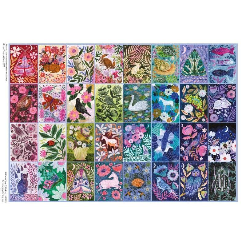 Beautiful Creatures by Lee Foster Wilson 1000 Piece Jigsaw Puzzle Flame Tree
