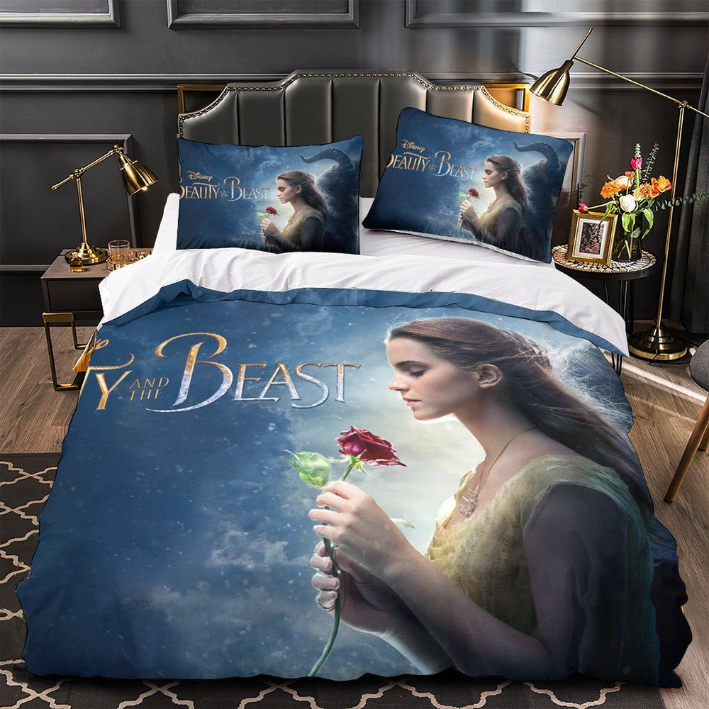 Beauty and the Beast Bedding Set Quilt Duvet Cover Without Filler (Online Order Only)