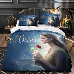 Beauty and the Beast Bedding Set Quilt Duvet Cover Without Filler (Online Order Only)