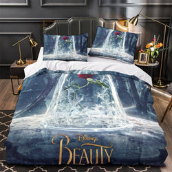 Beauty and the Beast Bedding Set Quilt Duvet Cover Without Filler (Online Order Only)