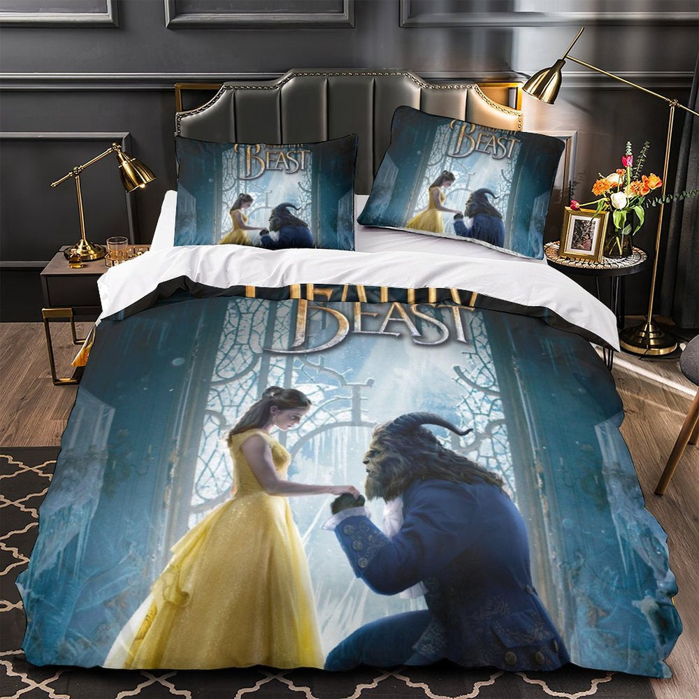 Beauty and the Beast Bedding Set Quilt Duvet Cover Without Filler (Online Order Only)