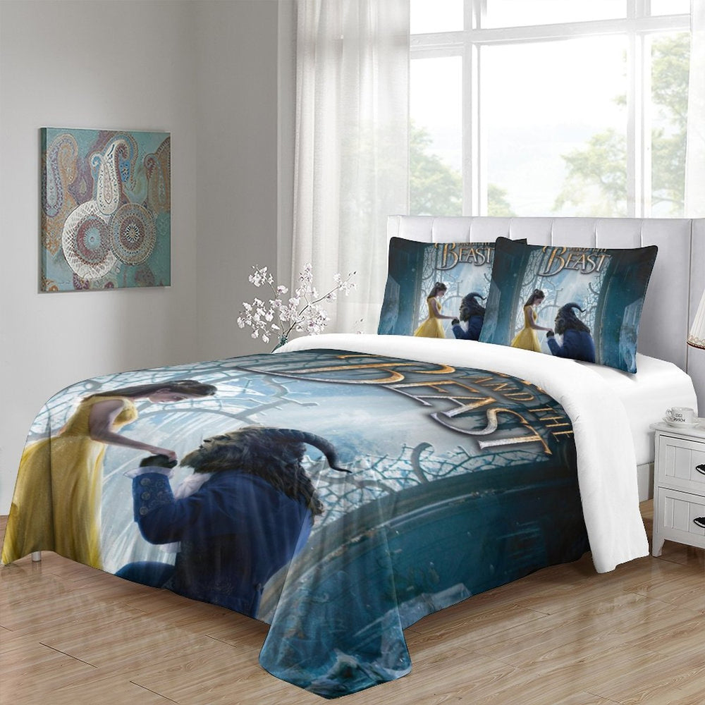 Beauty and the Beast Bedding Set Quilt Duvet Cover Without Filler (Online Order Only)