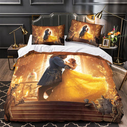 Beauty and the Beast Bedding Set Quilt Duvet Cover Without Filler (Online Order Only)