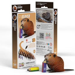Beaver 3D Cardboard Model Kit Eugy (ONLINE ORDER ONLY)