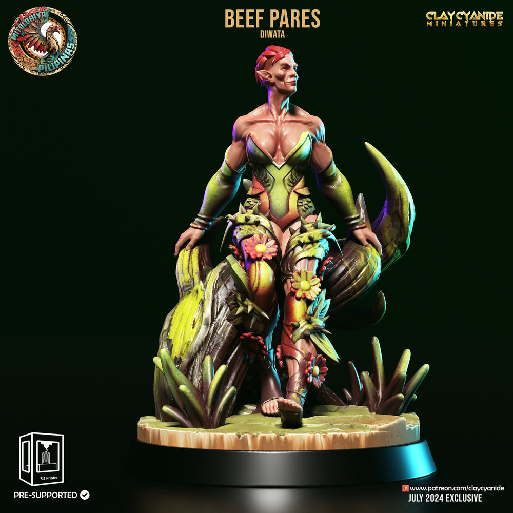 3D Printed Clay Cyanide Diwata Set Philippine Mythology 28 32 mm D&D (Online Only)