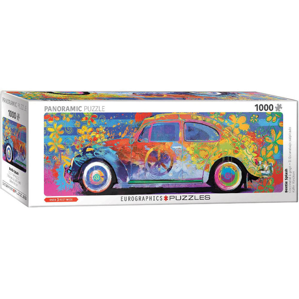 Beetle Splash Bus 1000 Piece Panoramic Jigsaw Puzzle Eurographics (ONLINE ORDER ONLY)