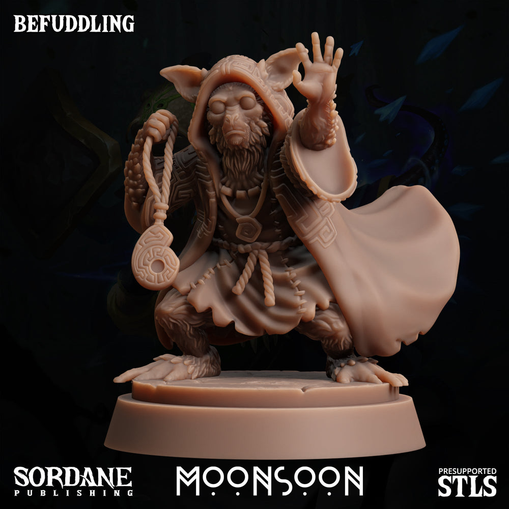 3D Printed Sordane Publishing Befuddling Moonsoon 28 32mm D&D (Online Only)