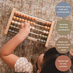 Neutral Wooden Abacus (ONLINE ORDER ONLY)