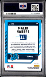 Graded 2024 Panini Donruss Malik Nabers #383 Optic Preview Pink Rookie RC Football Card PSA 10 Gem Mint (ONLINE ORDER ONLY)