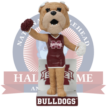 Belle Mississippi State Bulldogs Female Mascot Bobblehead (ONLINE ORDER ONLY)