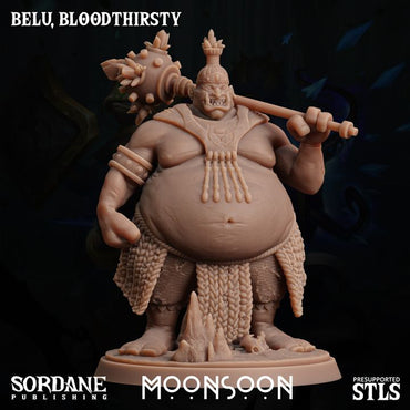3D Printed Sordane Publishing Belu Bloodthirsty Moonsoon 28 32mm D&D (Online Only)
