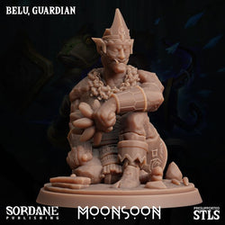 3D Printed Sordane Publishing Belu Guardian Moonsoon 28 32mm D&D (Online Only)