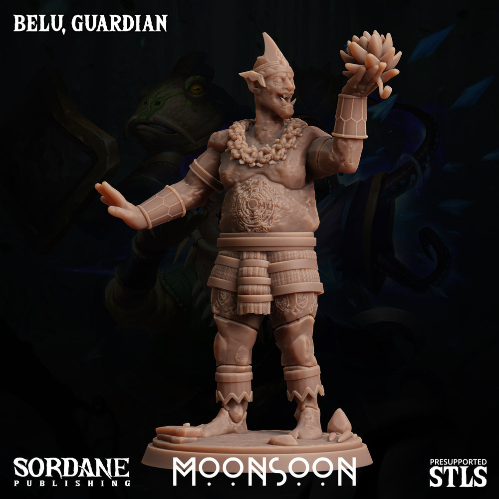 3D Printed Sordane Publishing Belu Guardian Moonsoon 28 32mm D&D (Online Only)