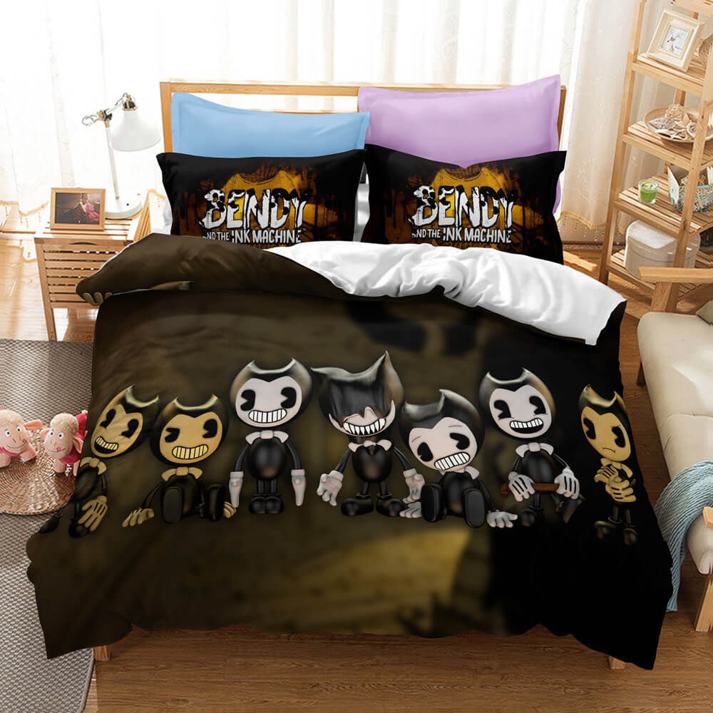 Bendy And The Ink Machine Bedding Set Quilt Cover Without Filler (Online Order Only)