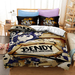 Bendy And The Ink Machine Bedding Set Quilt Cover Without Filler (Online Order Only)