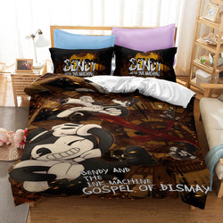 Bendy And The Ink Machine Bedding Set Quilt Cover Without Filler (Online Order Only)