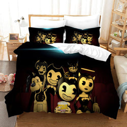 Bendy And The Ink Machine Bedding Set Quilt Cover Without Filler (Online Order Only)
